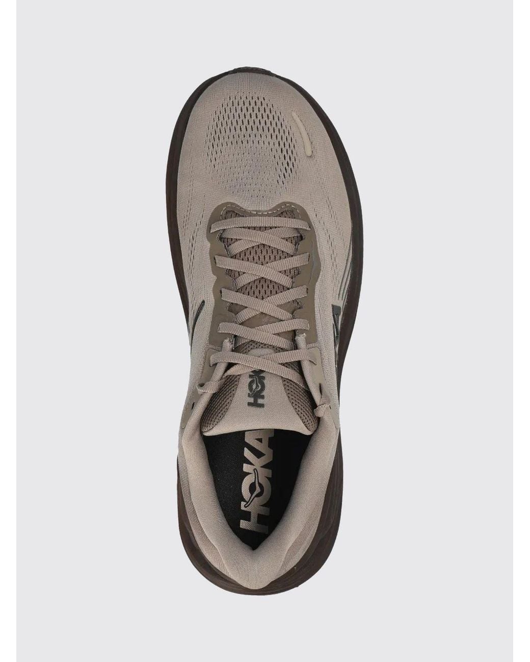 Hoka One One Gray Clifton 11 Cushioned Breathable Technical Mesh Running Trainers for men