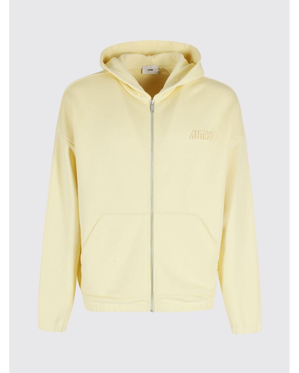 Sudadera Con Capucha Y Cremallera De Algodón Autry de hombre de color Yellow