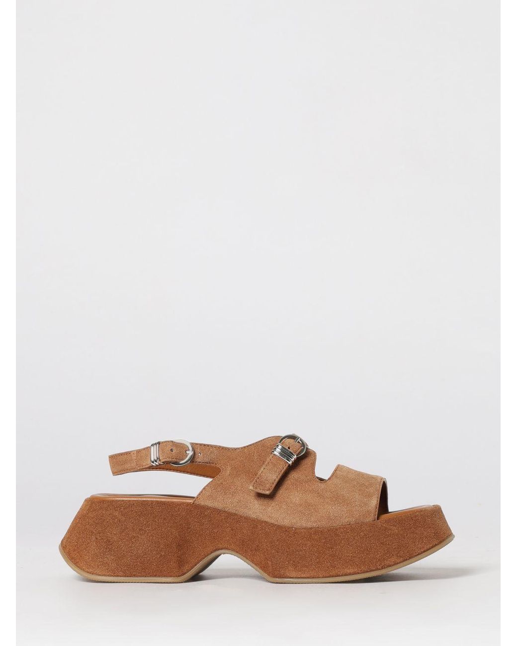 Vic Matié Brown Vic MatiÉ Suede Sandals