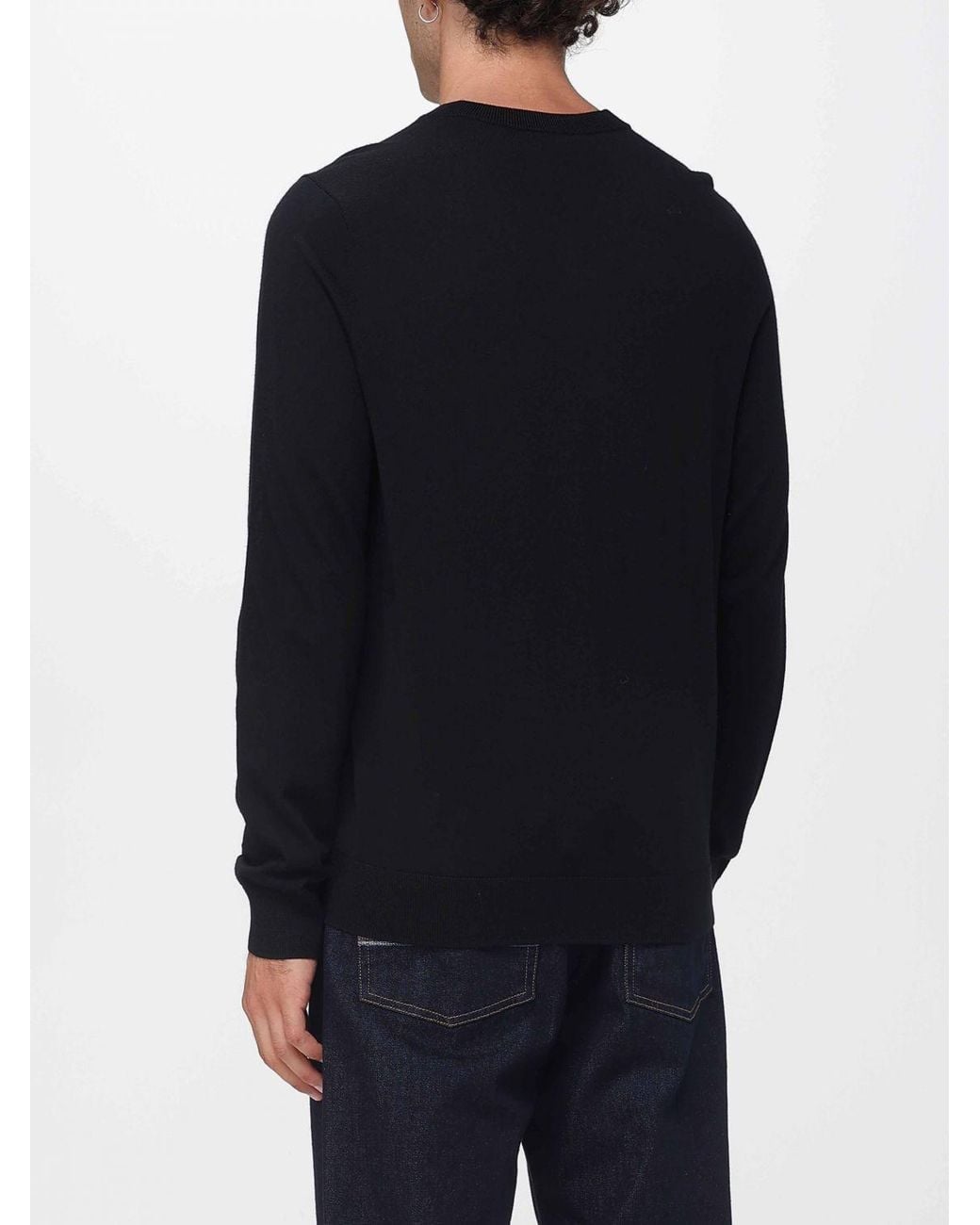 Paul Smith Blue Long-Sleeved V-Neck Jumper for men