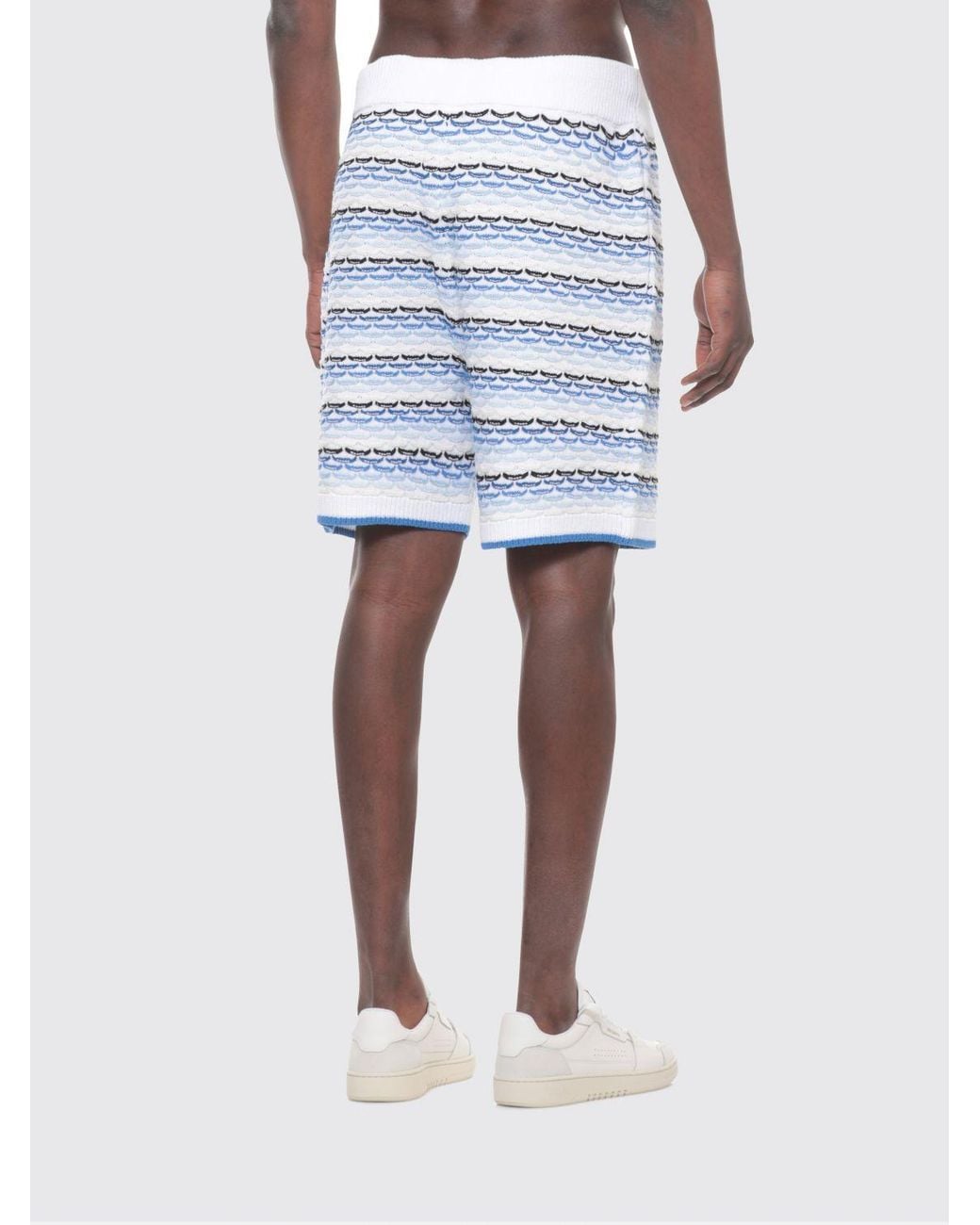 Casablanca Blue Woven Tracksuit Shorts for men