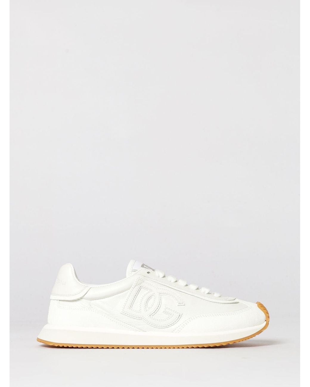 Dolce & Gabbana White Dolce &Amp Gabbana Dg Cushion Leather Sneakers for men