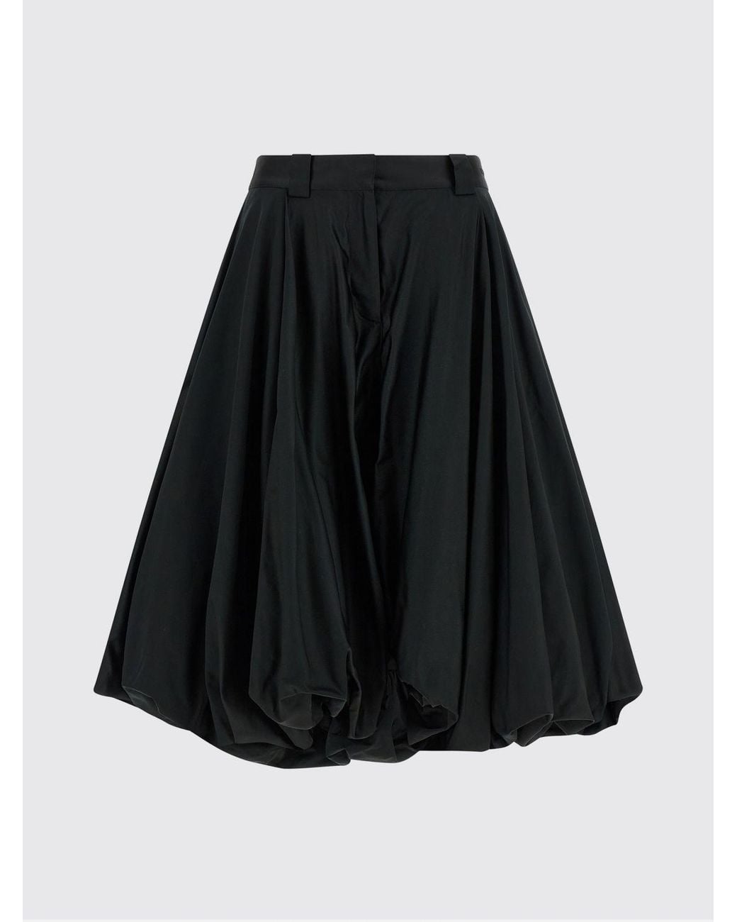 Balenciaga Black Silk Blend Balloon Skirt