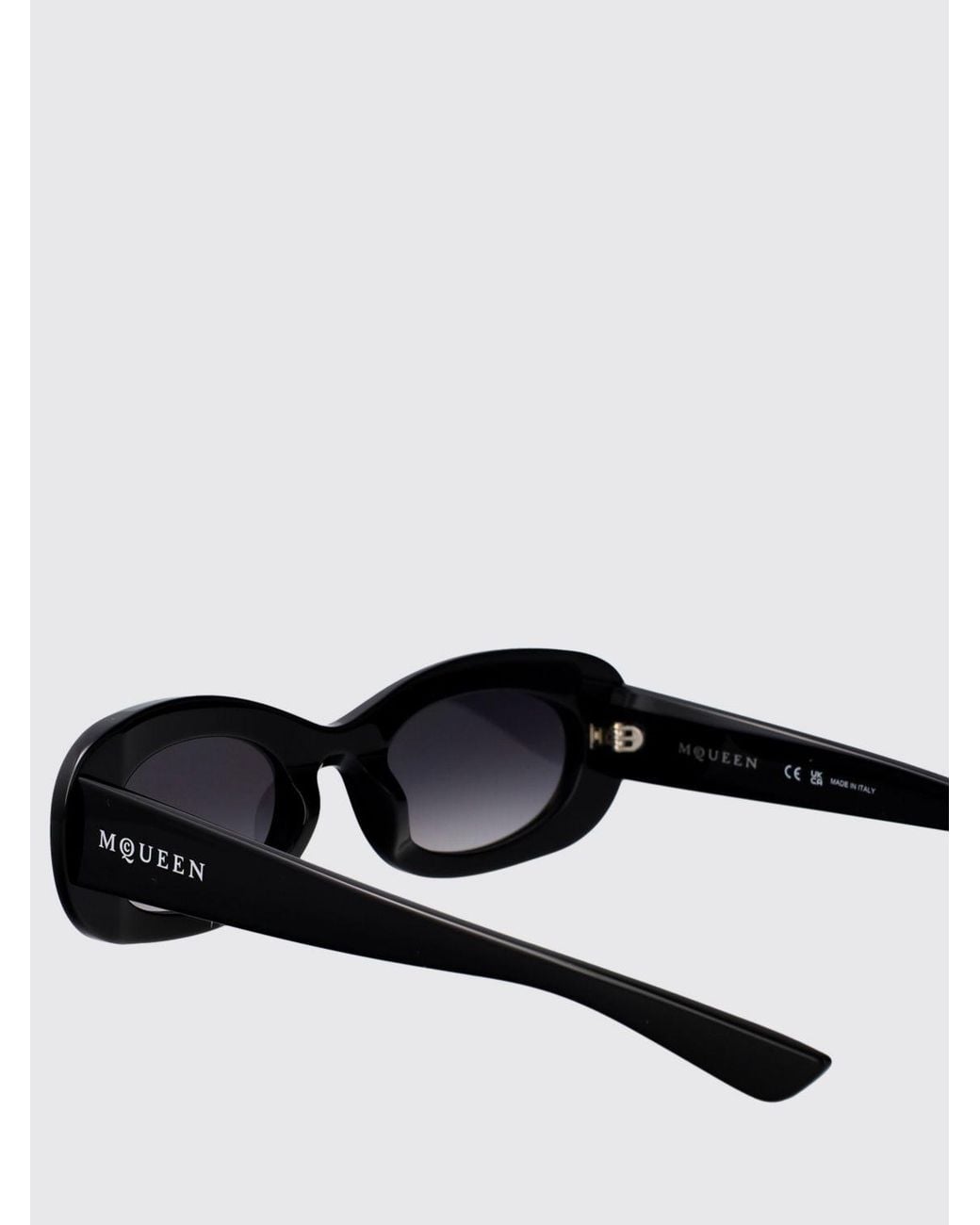 McQueen White Am0527S Acetate Sunglasses
