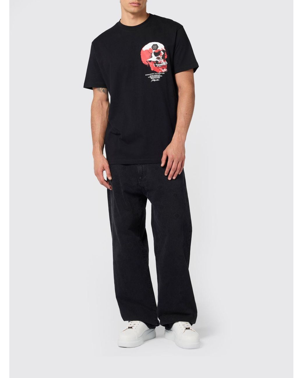 Philipp Plein Blue T-Shirt for men