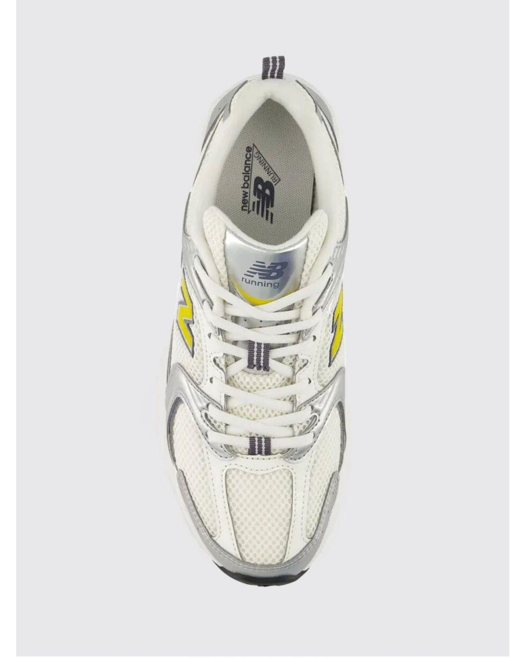 New Balance White 530 Mesh And Rubber Sneakers for men