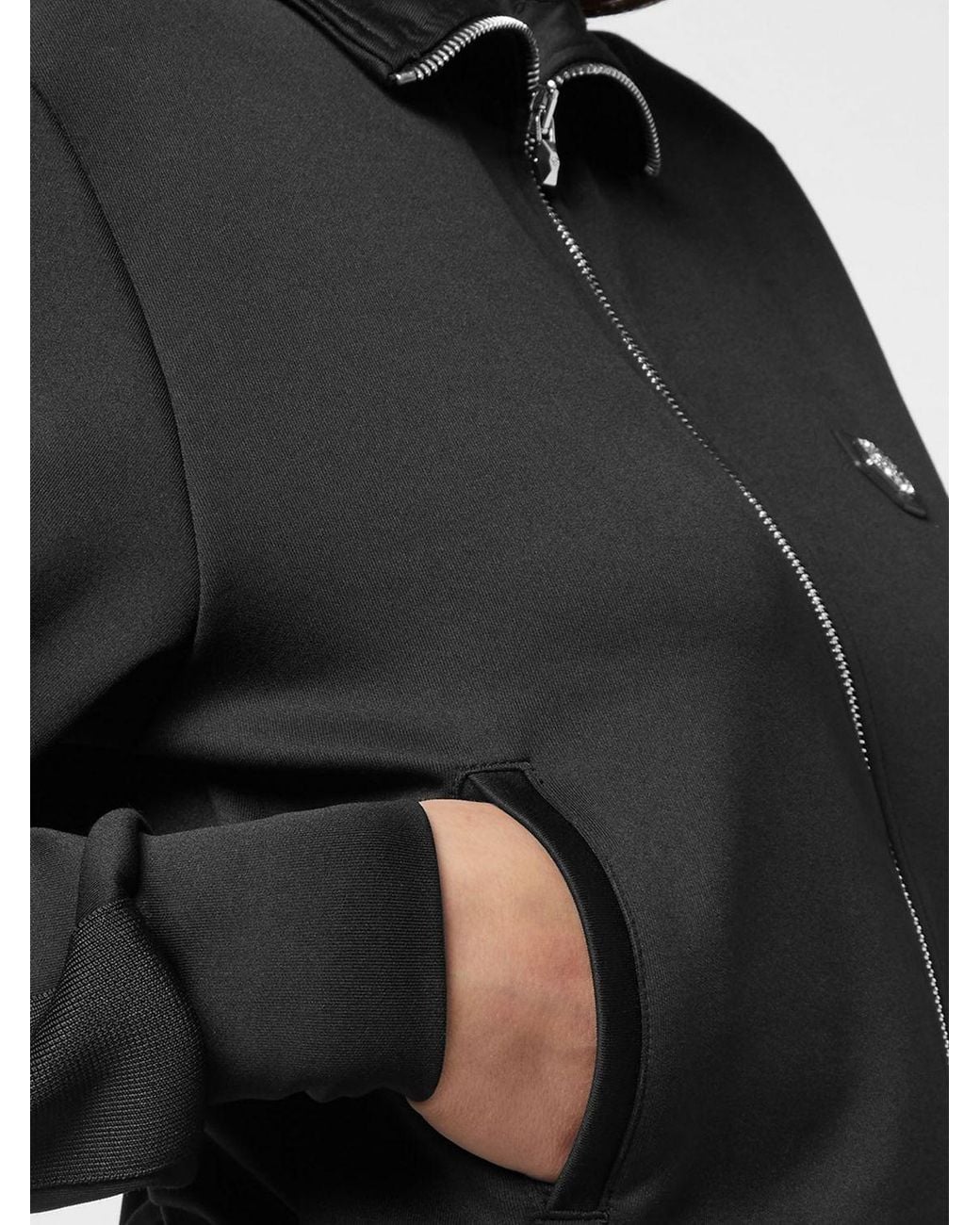 Philipp Plein Black Cotton Hoodie