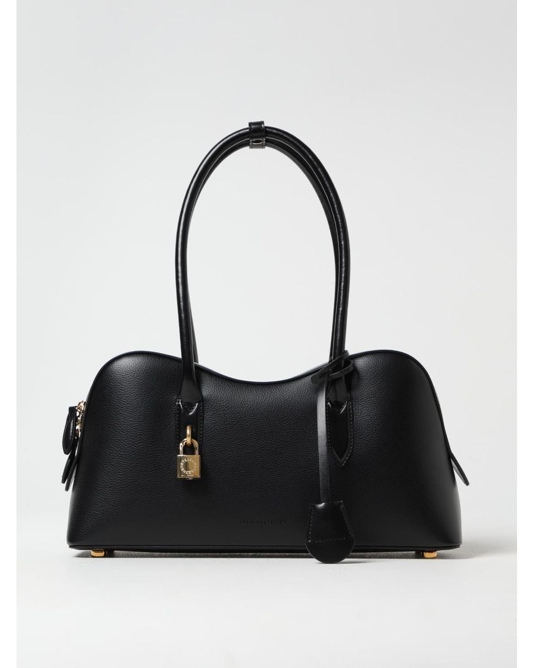 Stella McCartney Black Ryder Grained Faux Leather Bag