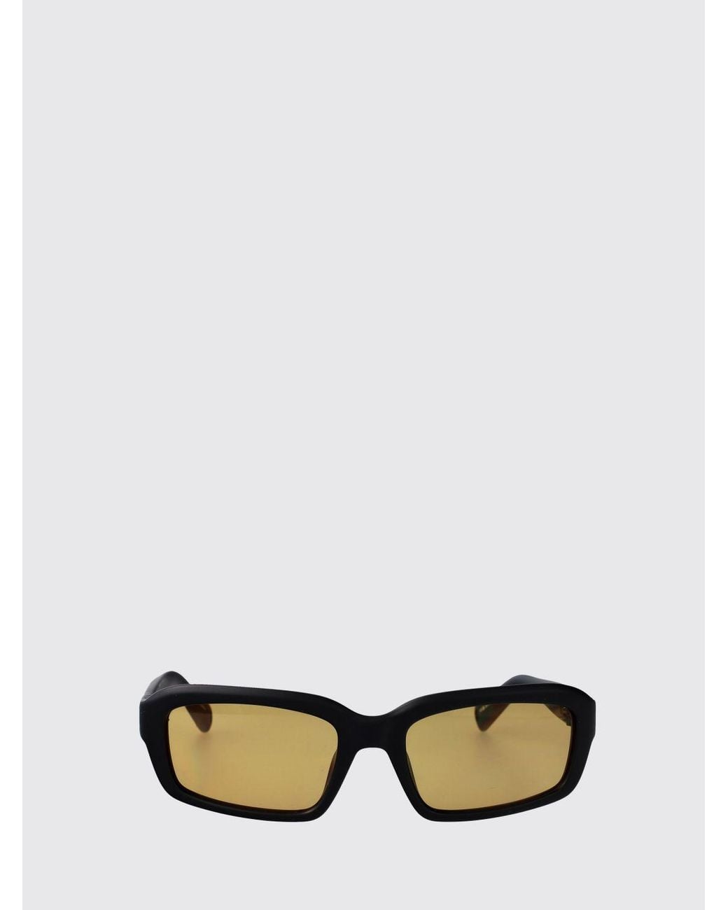 Jacquemus Black Marino Rectangular Cat-Eye Acetate Sunglasses for men