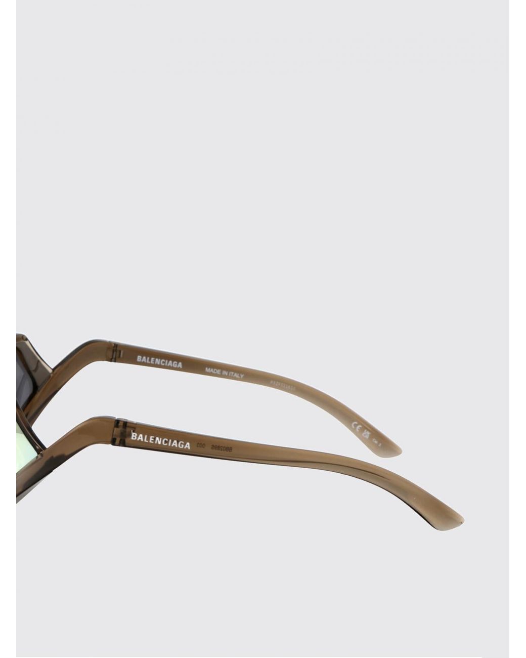 Balenciaga Natural Bb0289S Sunglasses Mirrored Lenses for men