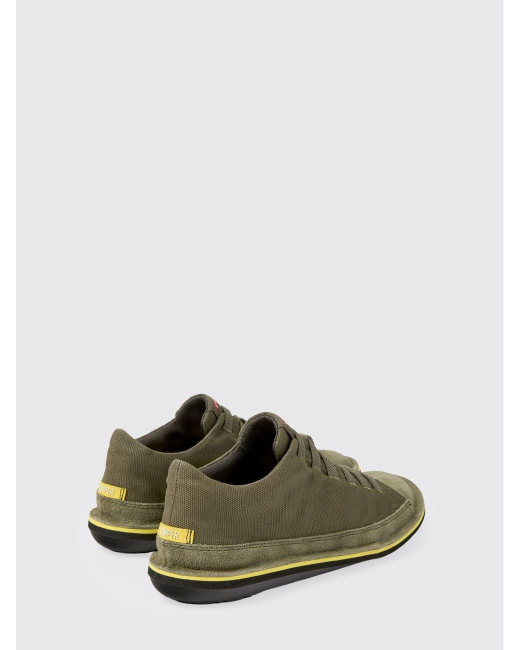 Camper Green Beetle Recycled Cotton And Suede Ankle Boots for men