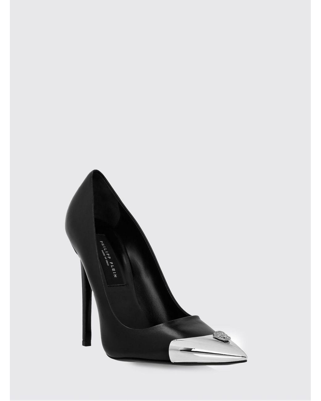 Philipp Plein Black Leather Pumps