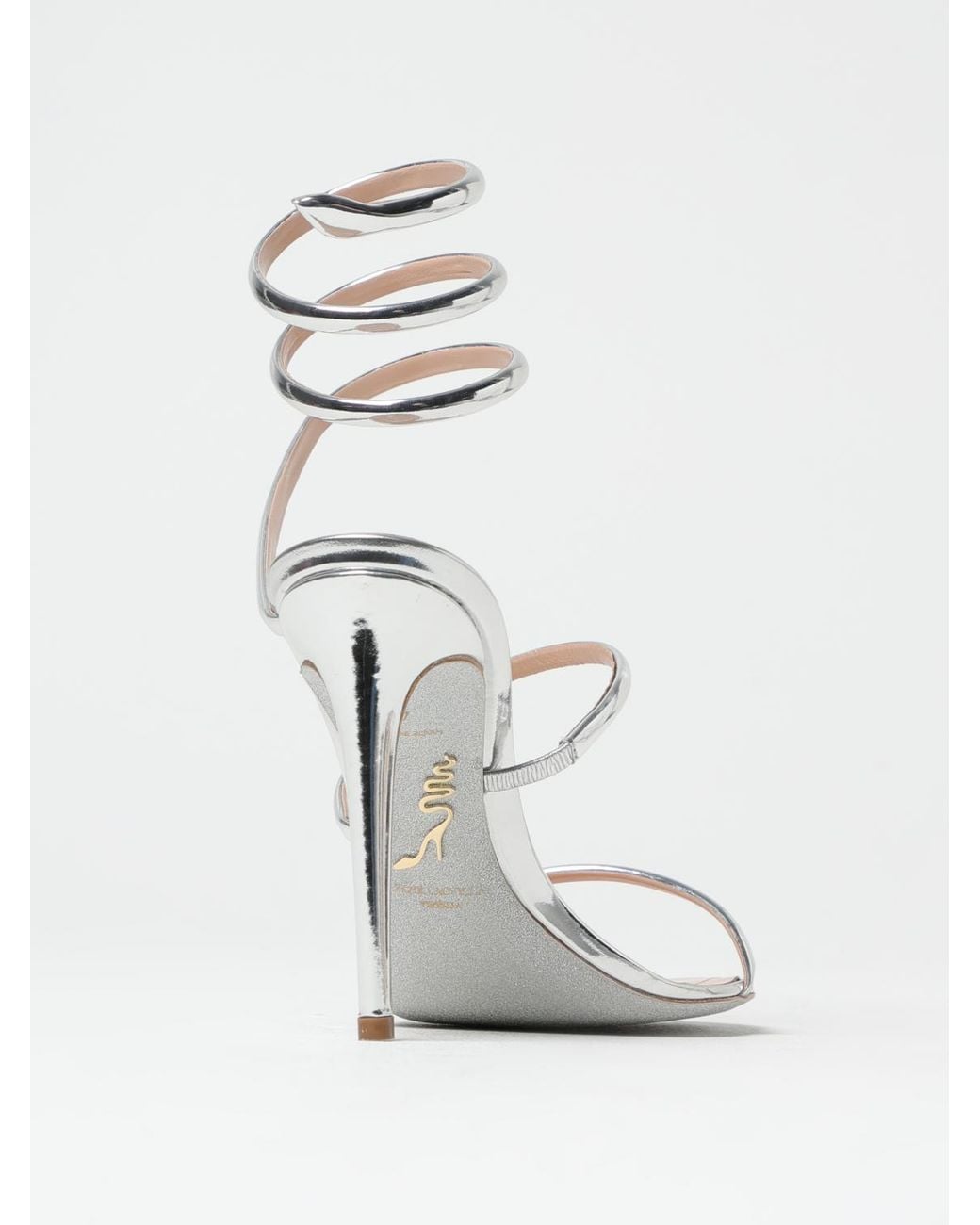 Rene Caovilla White Sandals