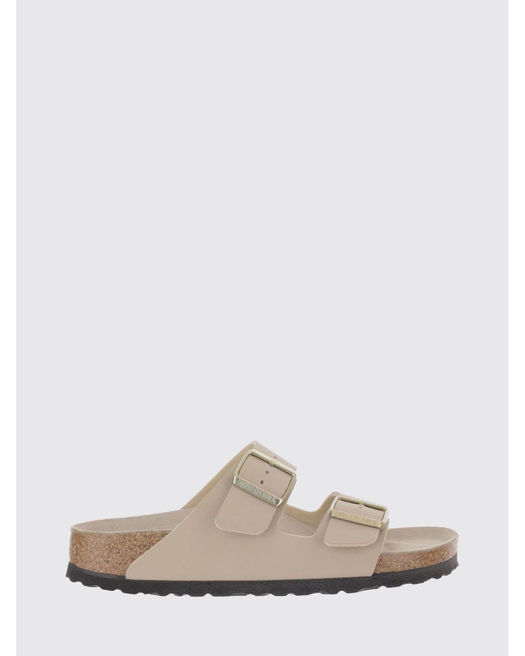 Birkenstock White Arizona Birko-Flor Sandals