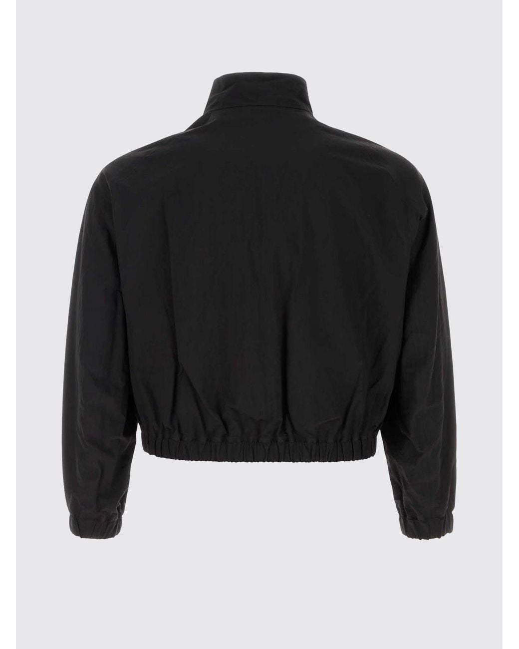 Veilance Black High Neck Nylon Bomber Jacket With Zip Closure for men