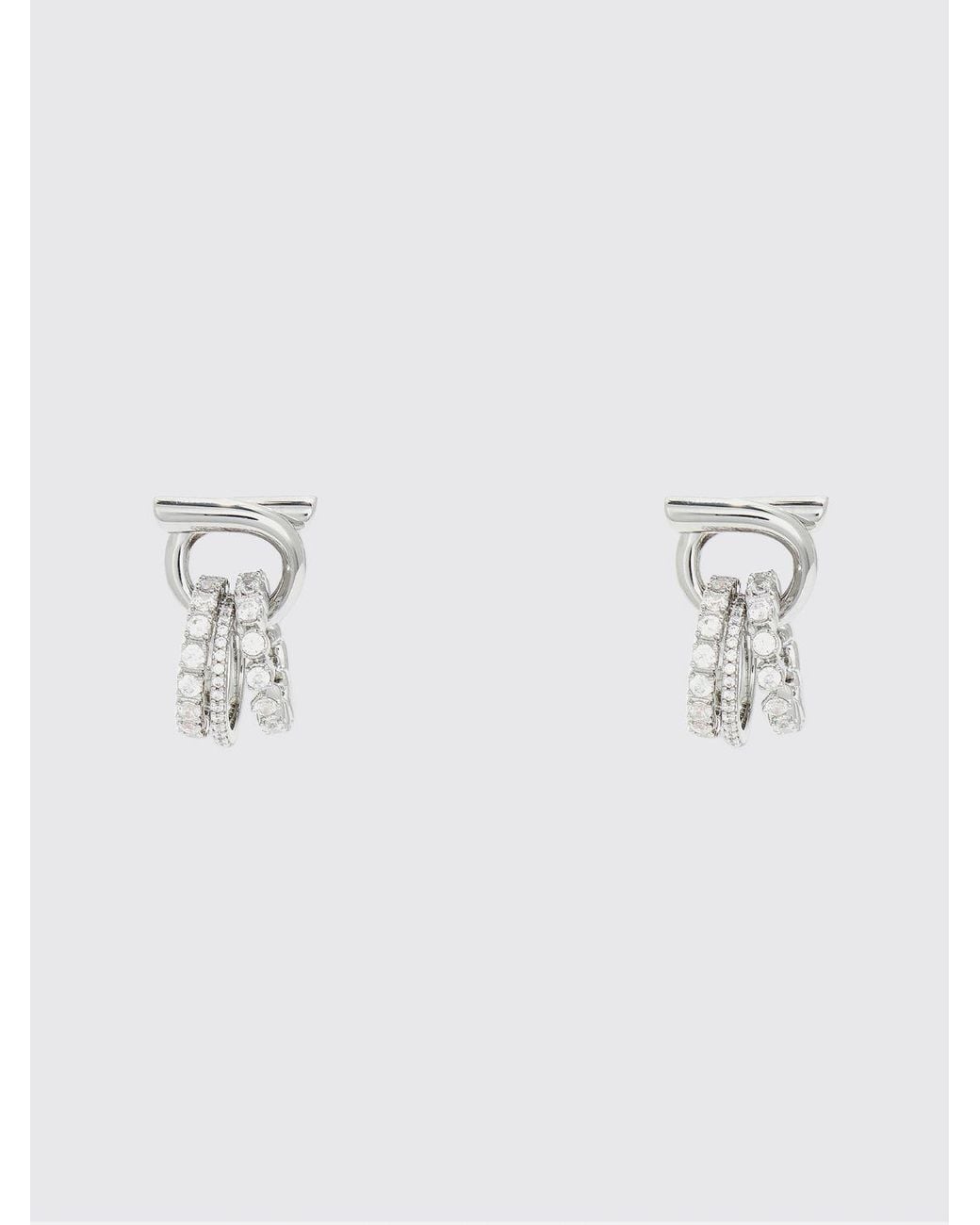 Ferragamo Metallic Gancini Pendant Earrings