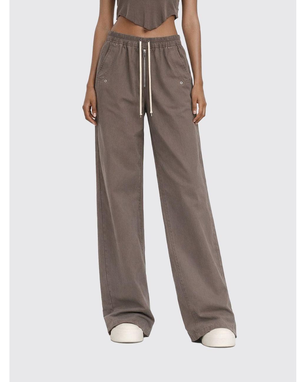 Rick Owens Brown Cotton Geth Belas Trousers