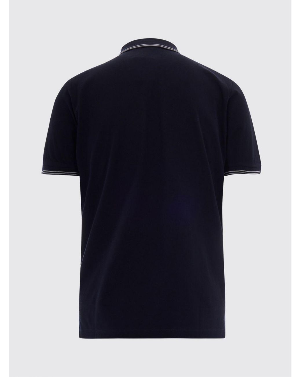 Emporio Armani Blue Cotton Polo Shirt for men