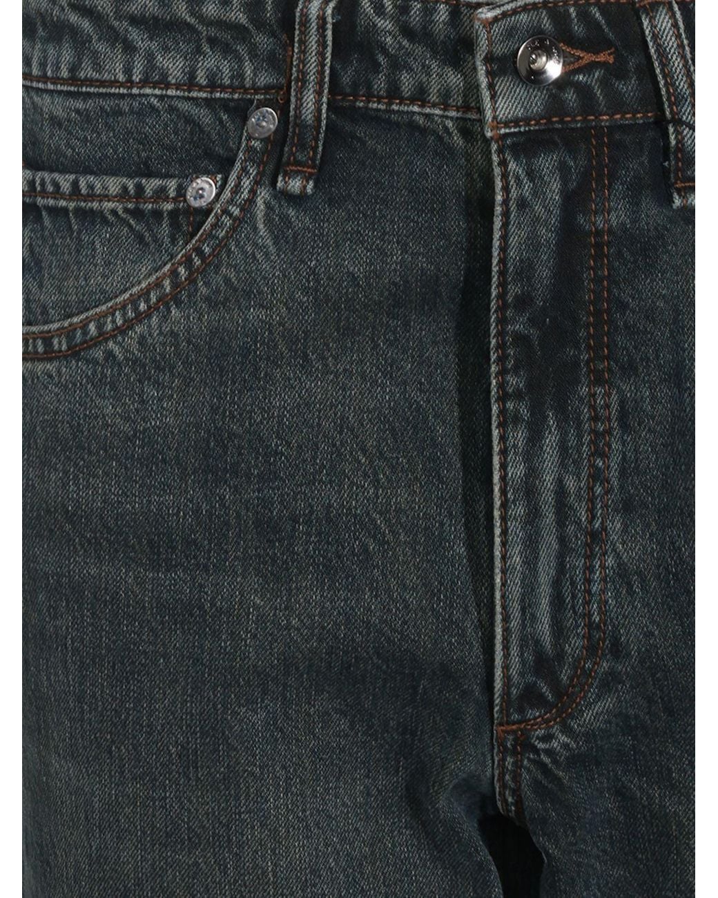 Rag & Bone Straight Fit Cotton Jeans With Five-Pocket Design in Black ...