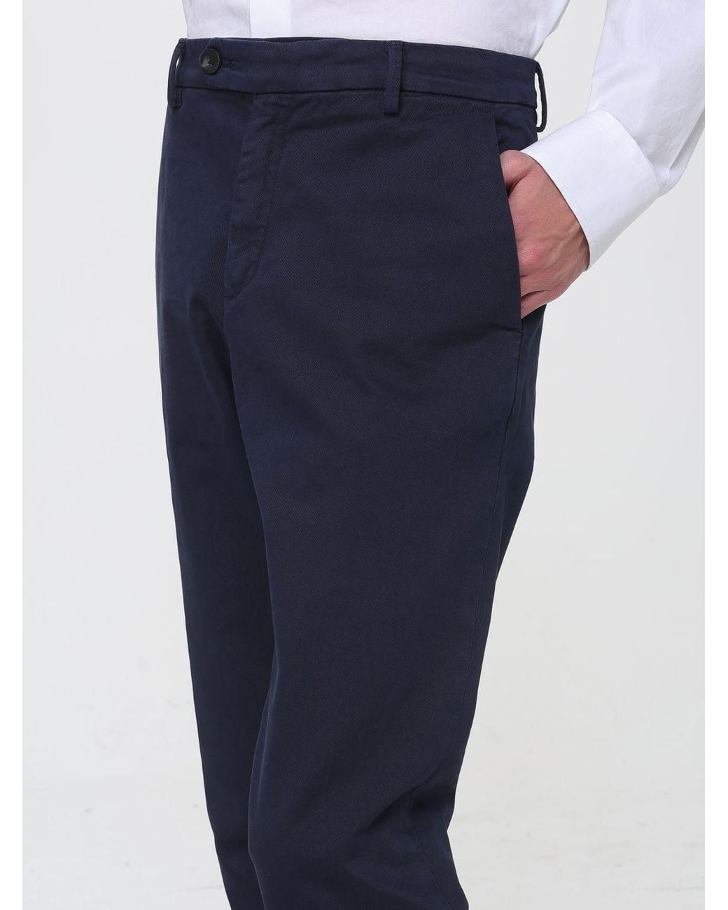 Manuel Ritz Blue Slim Fit Chino Trousers for men