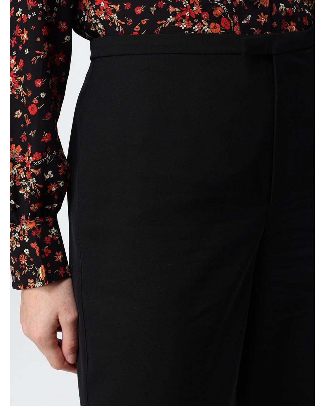 Gucci Black High-Waisted Wide-Leg Wool Palazzo Trousers