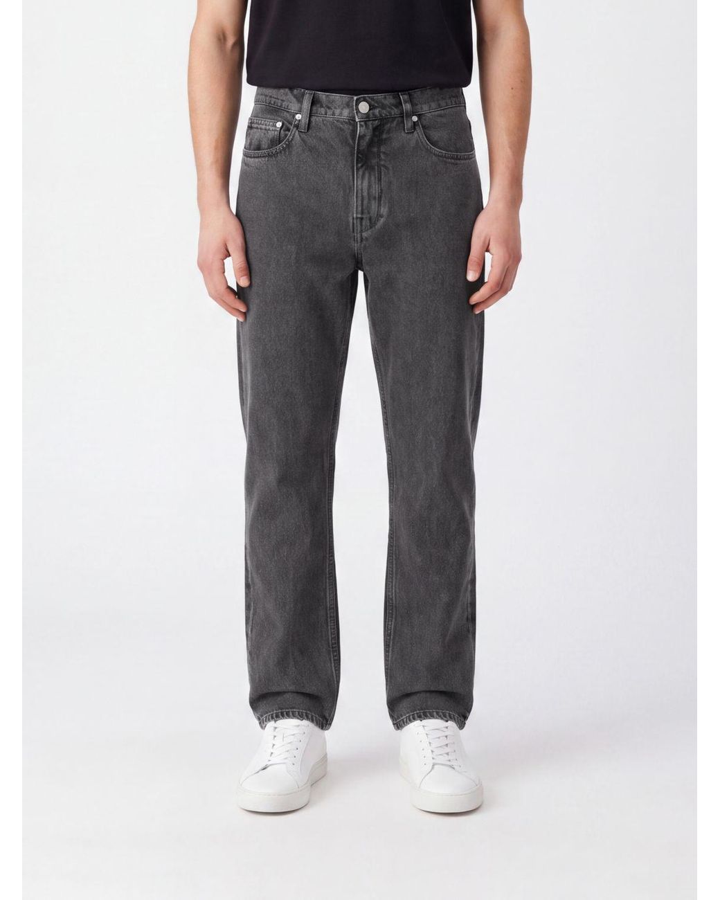 Jil Sander Black Wide-Leg Five-Pocket Jeans for men