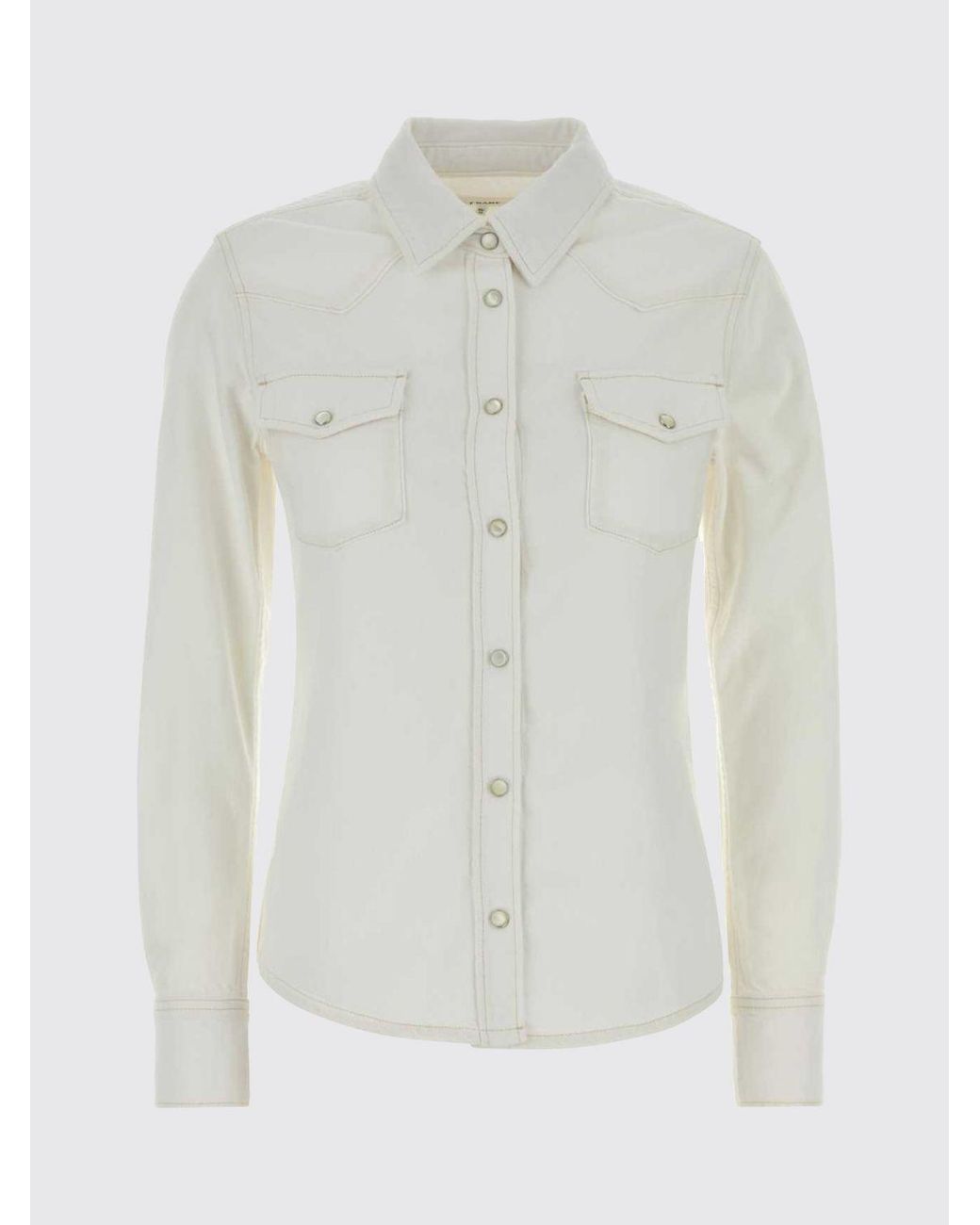 FRAME White Cotton Shirt