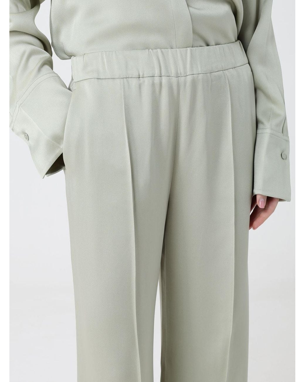 Jil Sander Gray Palazzo Trousers