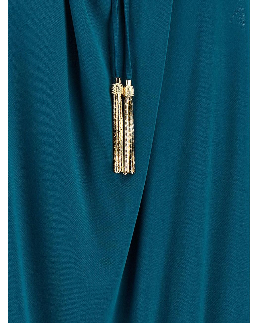 Balmain Blue Sleeveless Viscose Slim Fit Crewneck Top