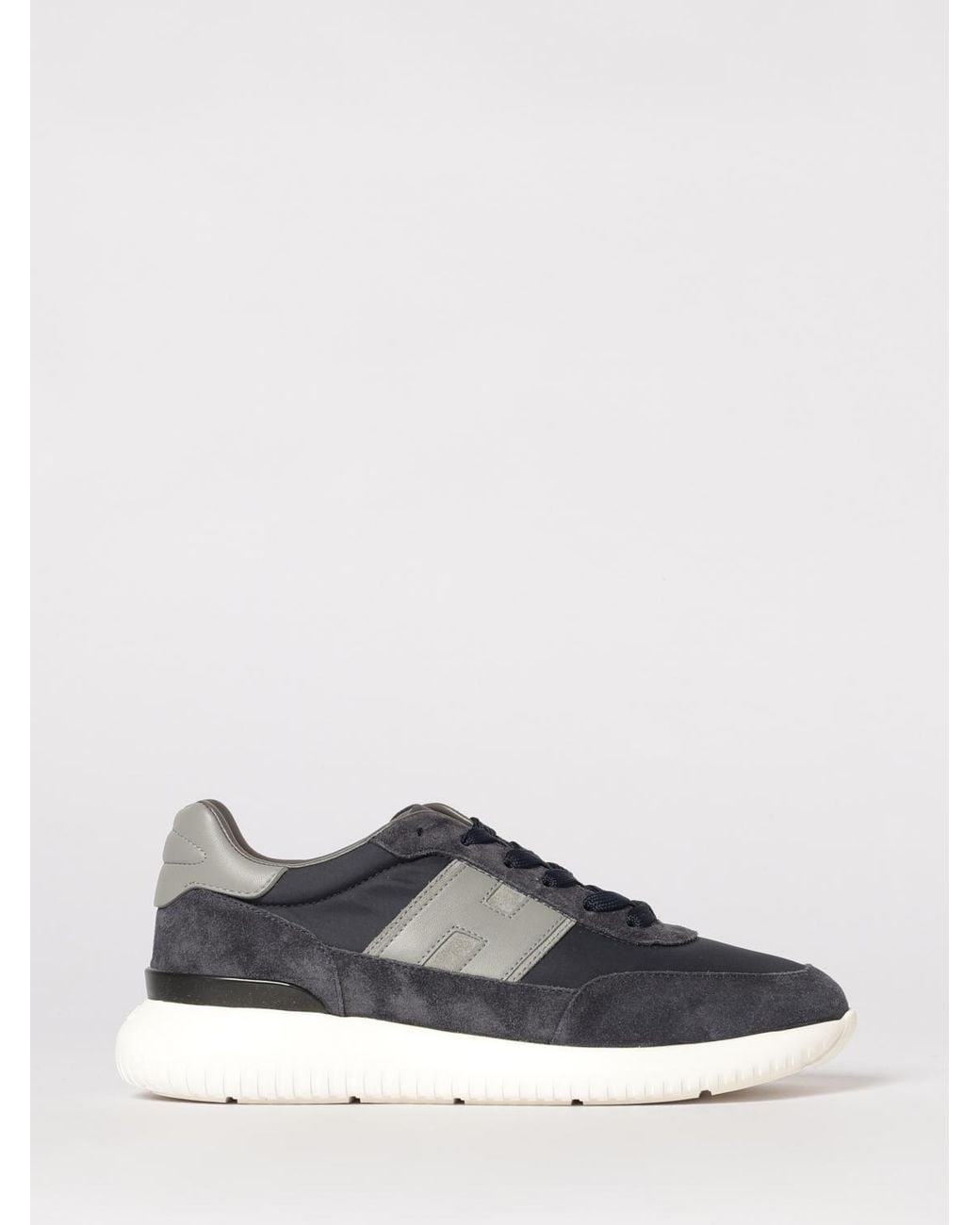 Hogan Blue Interactive³ Suede And Nylon Sneakers for men