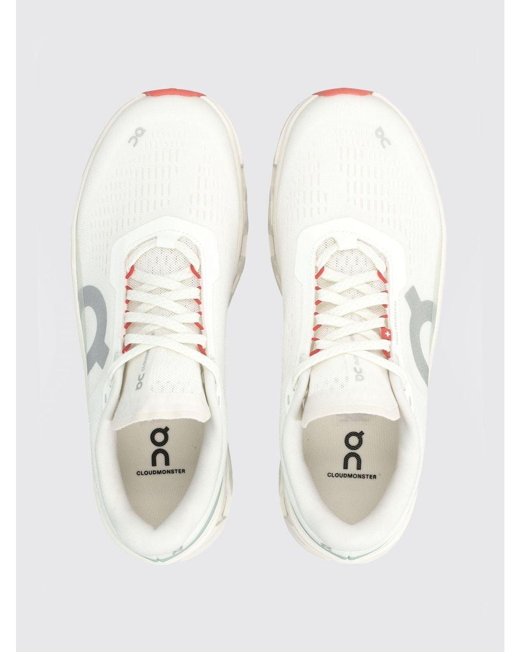 On Shoes White Cloudmonster 1 Recycled Mesh Sneakers On for men