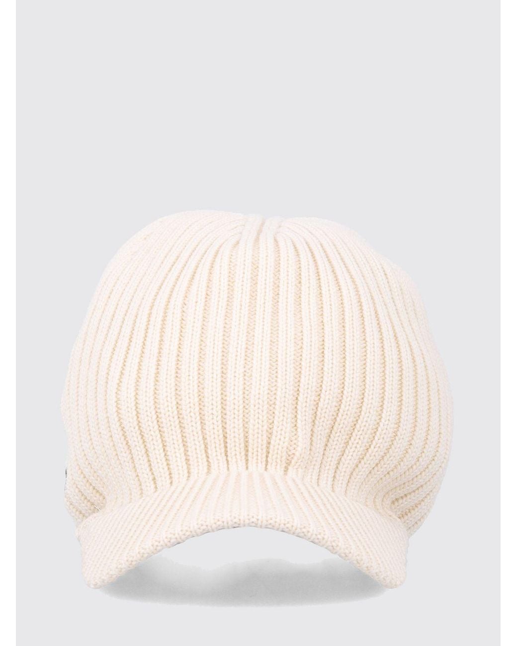 Adidas Originals Natural Ribbed Merino Wool Cap With Embroidered Logo for men