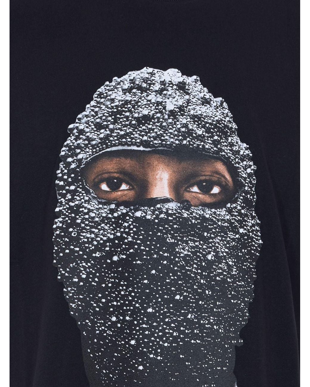 Ih Nom Uh Nit Black Cotton T-Shirt With Graphic Print for men