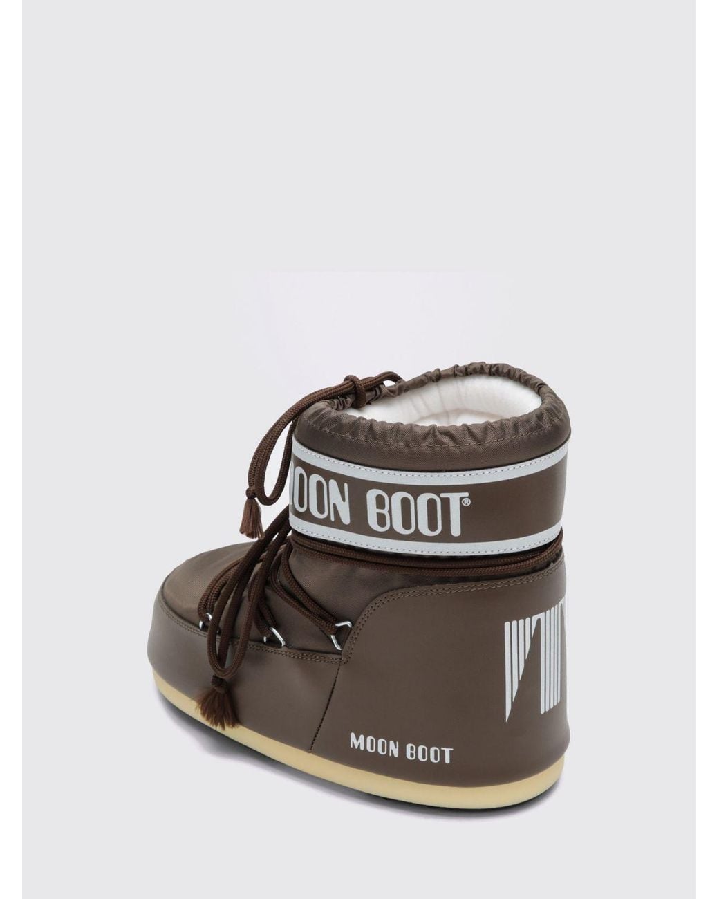 Moon Boot Black Icon Low Two-Tone Nylon Snow Boots With Logo