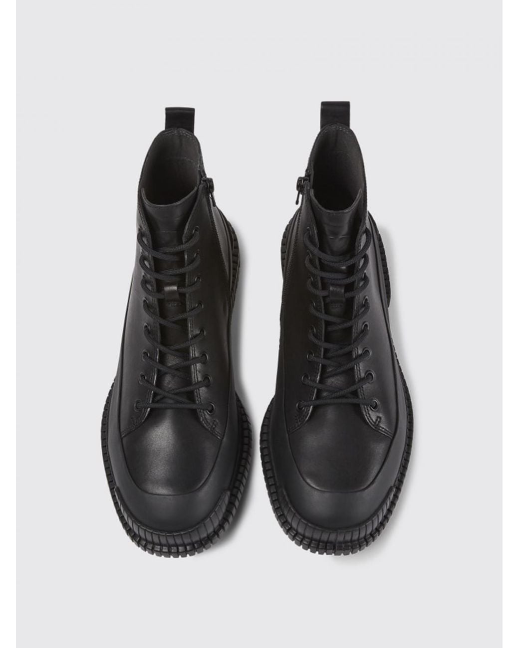 Camper Black Pix Ankle Boot In Full Grain Calfskin for men