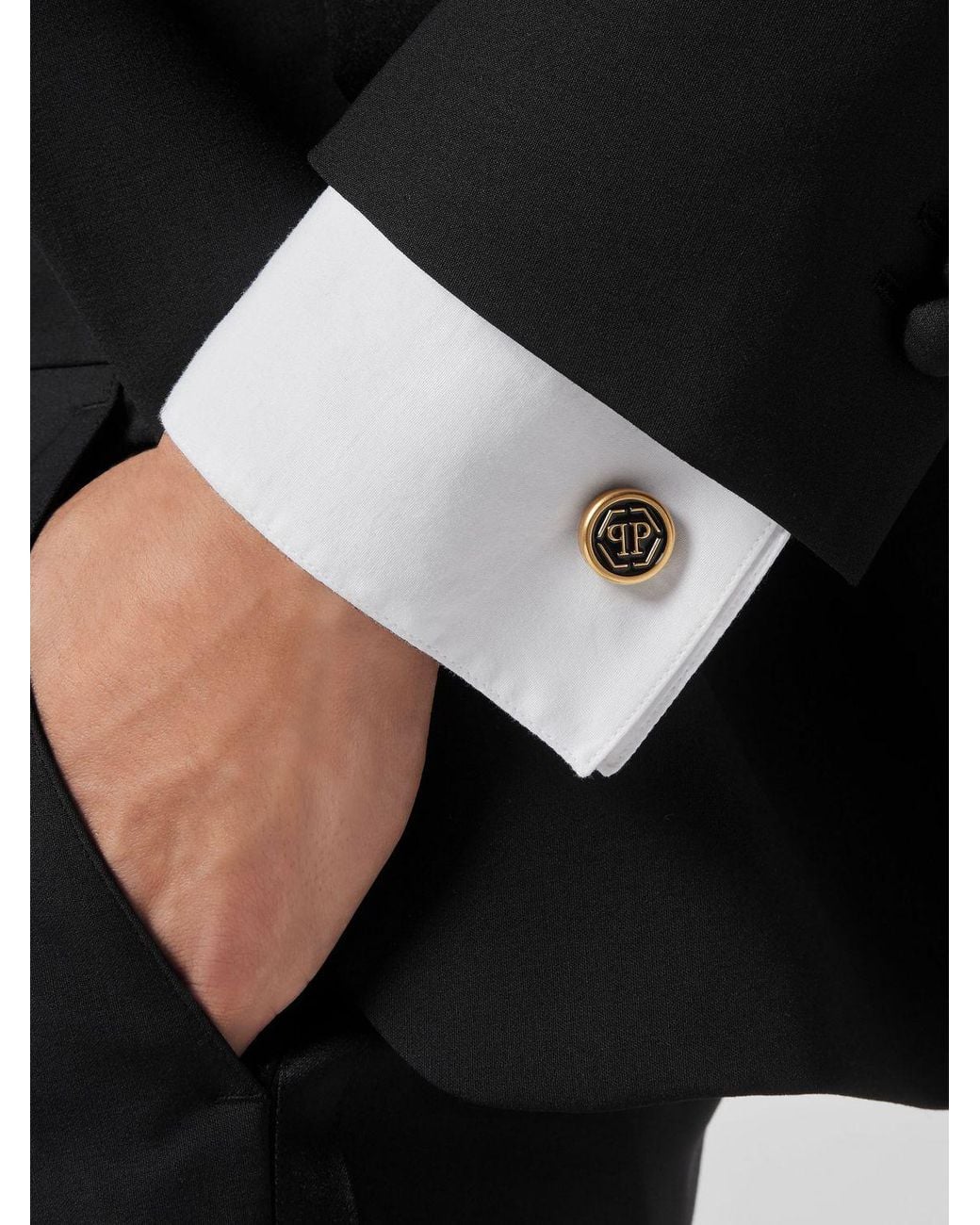 Philipp Plein Black Cufflinks for men