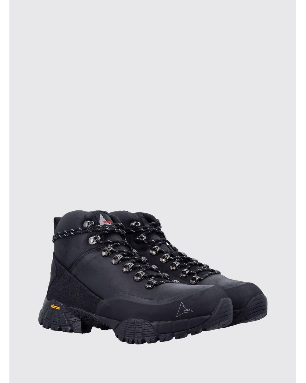 Roa Blue Andreas Lace-Up Leather Ankle Boots With Vibram Sole for men