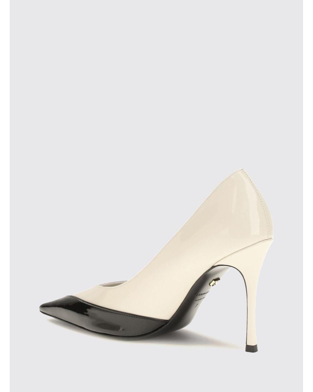 Ferragamo White High Heel Shoes