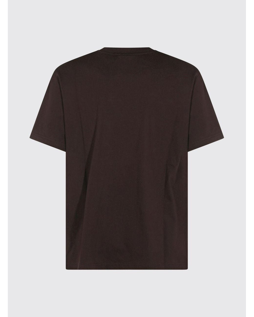 Daily Paper Black Cotton Crewneck T-Shirt With Graphic Print On The Back for men