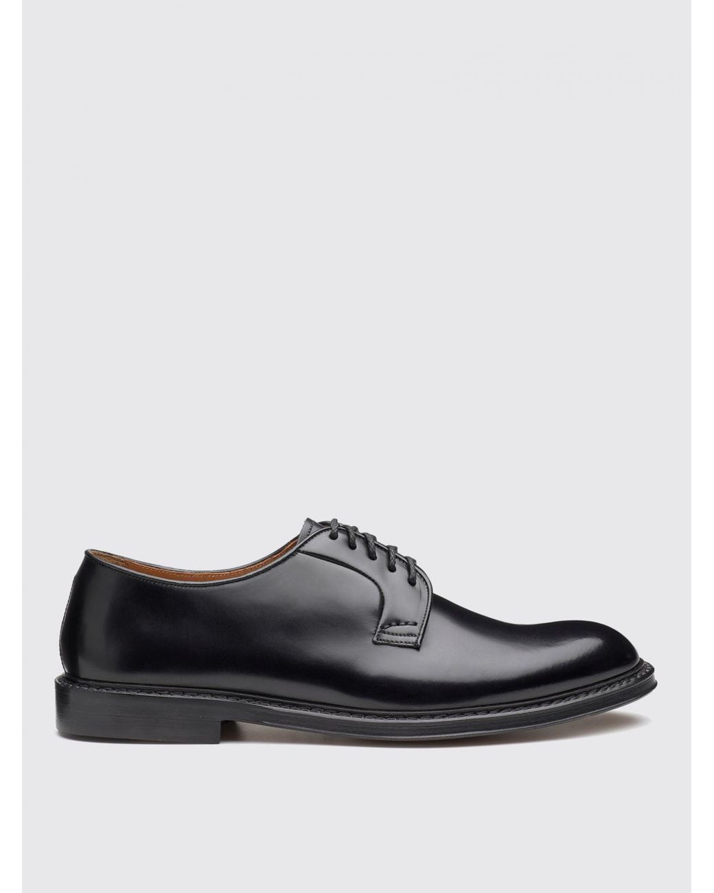 Doucal's Black Brogue Shoes for men