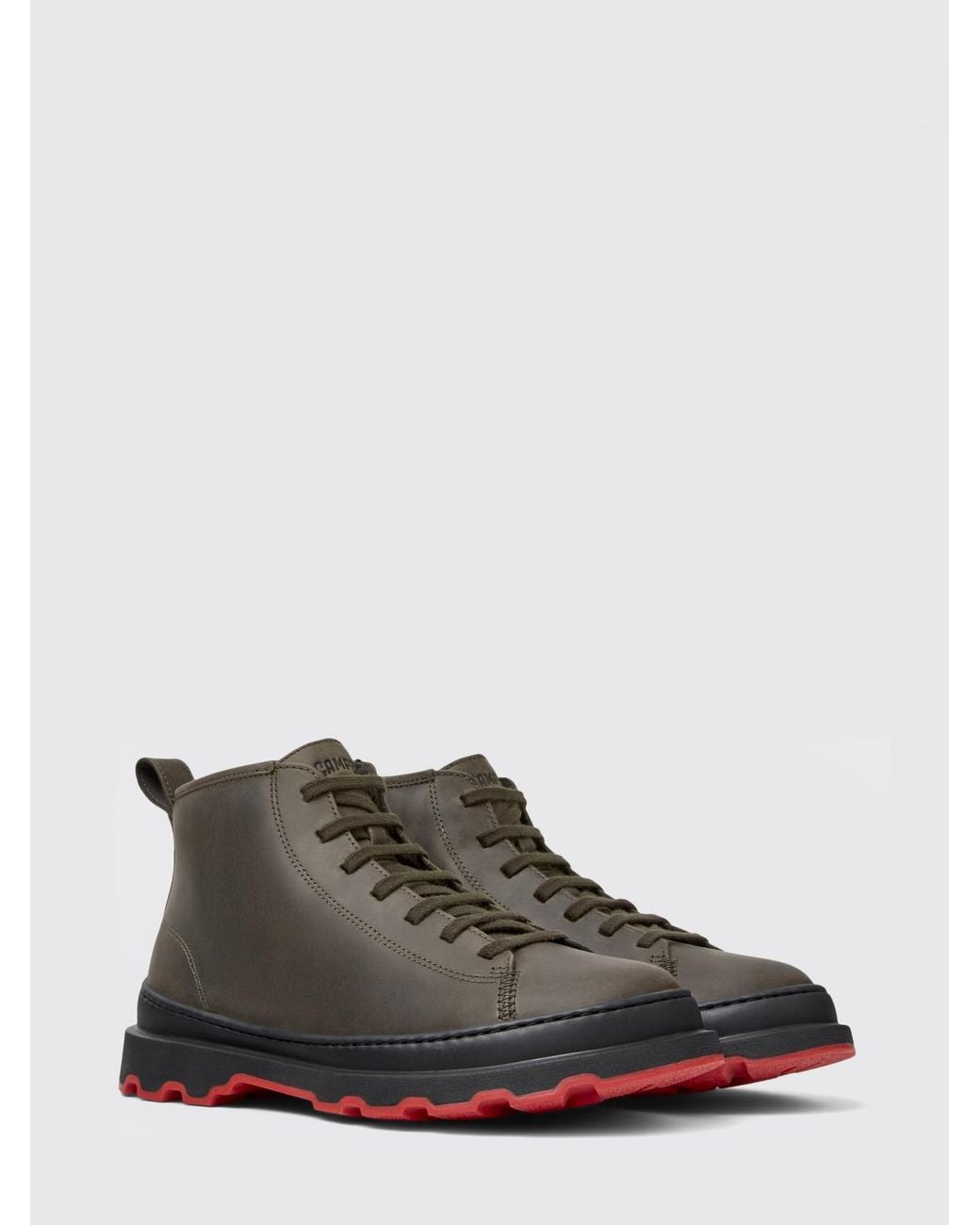 Camper Green Brutus+ Leather Ankle Boots for men