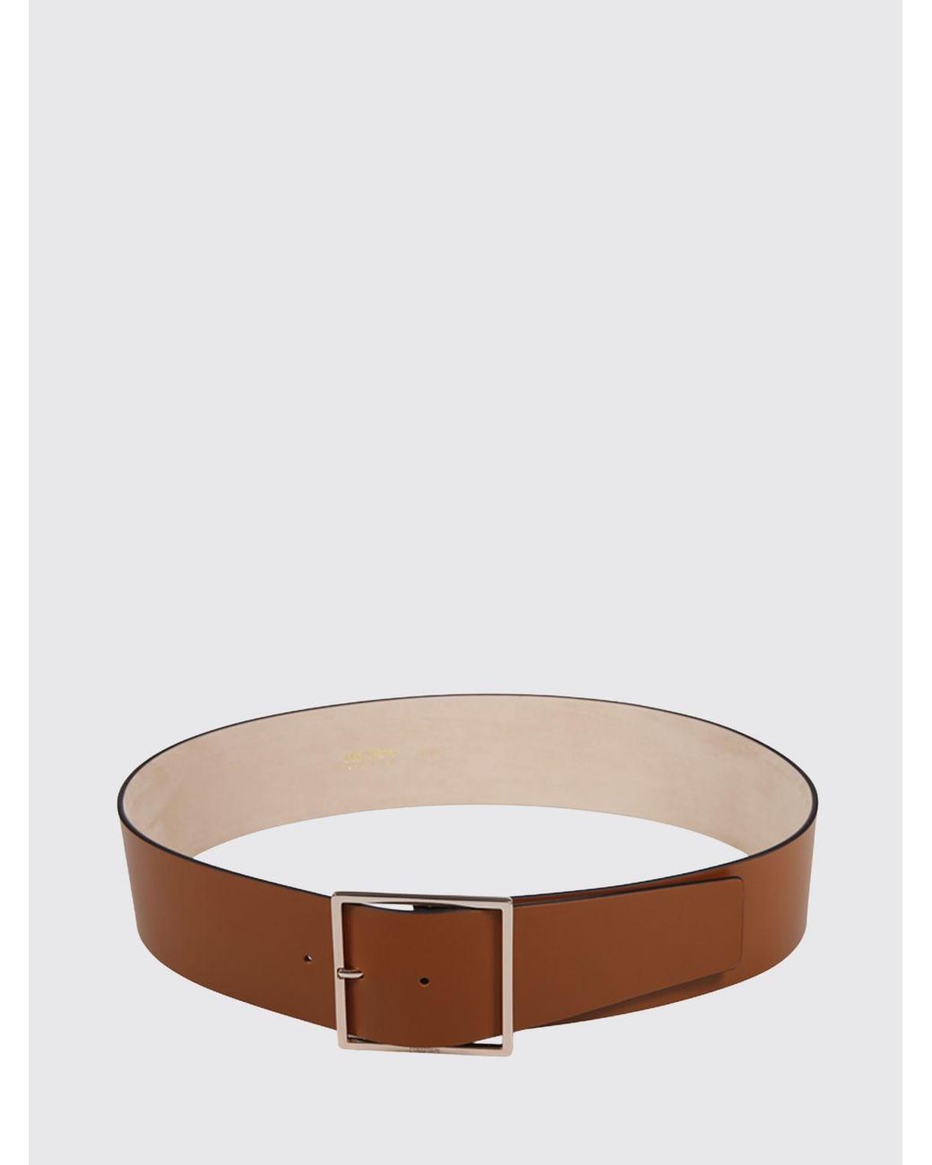 Max Mara White Ginnico Leather Belt