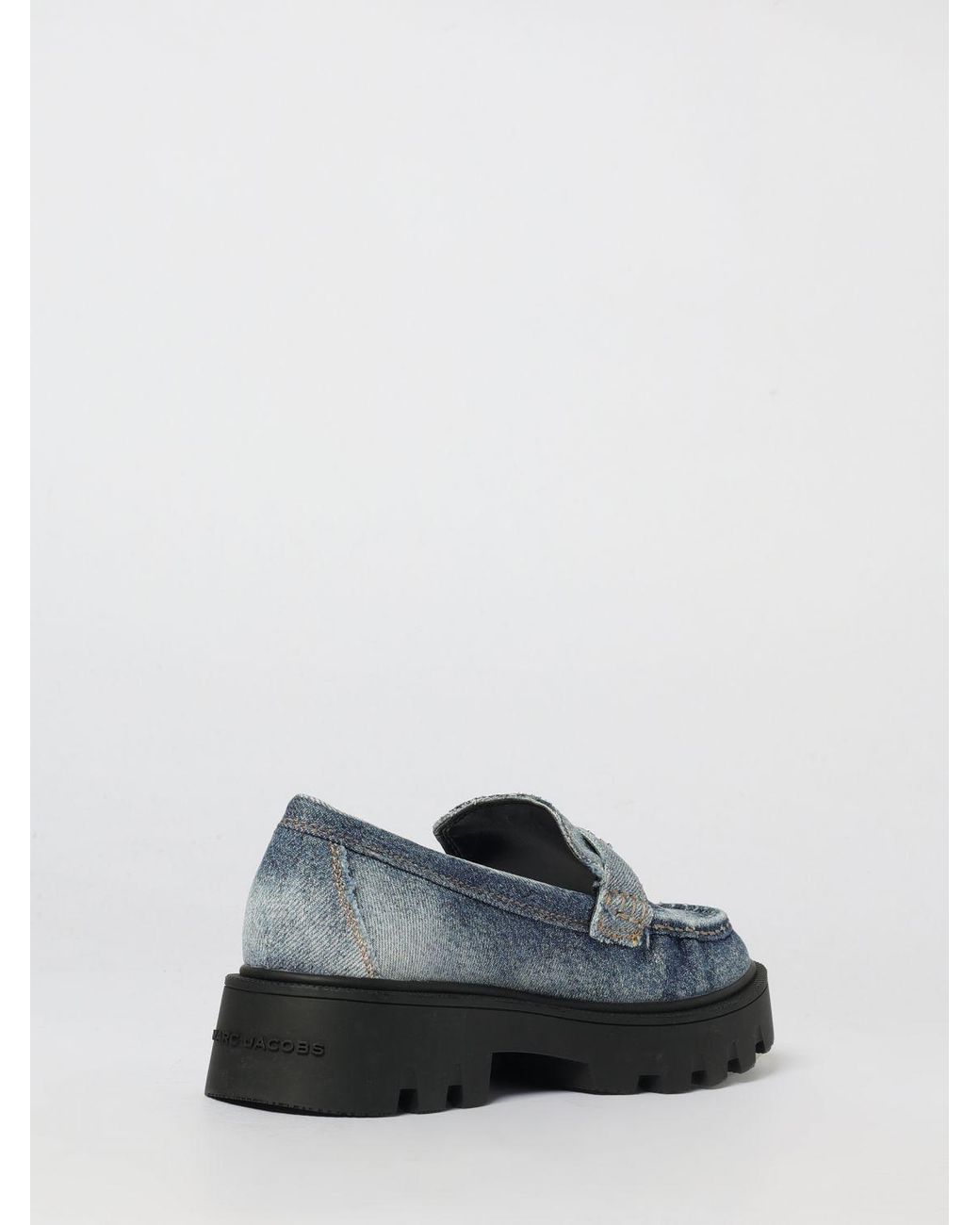Marc Jacobs Gray Cotton The Faded Frankie Loafers