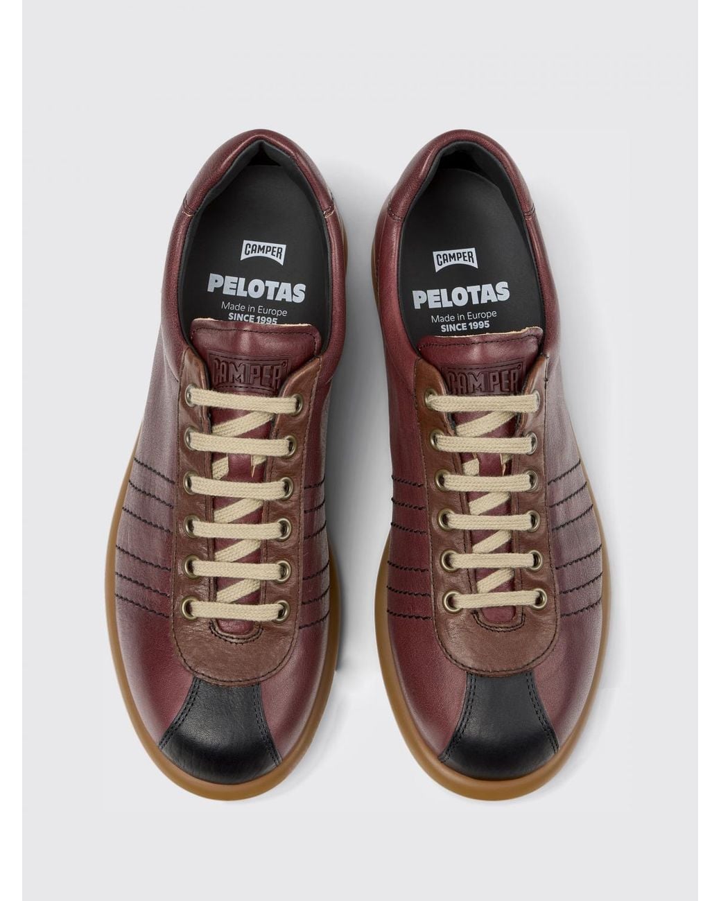 Camper Purple Pelotas Vegetable-Tanned Leather Sneakers