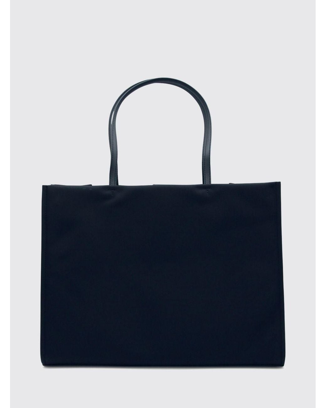 Tory Burch Blue Ella Recycled Nylon Tote Bag With Double Handle And Tonal Logo