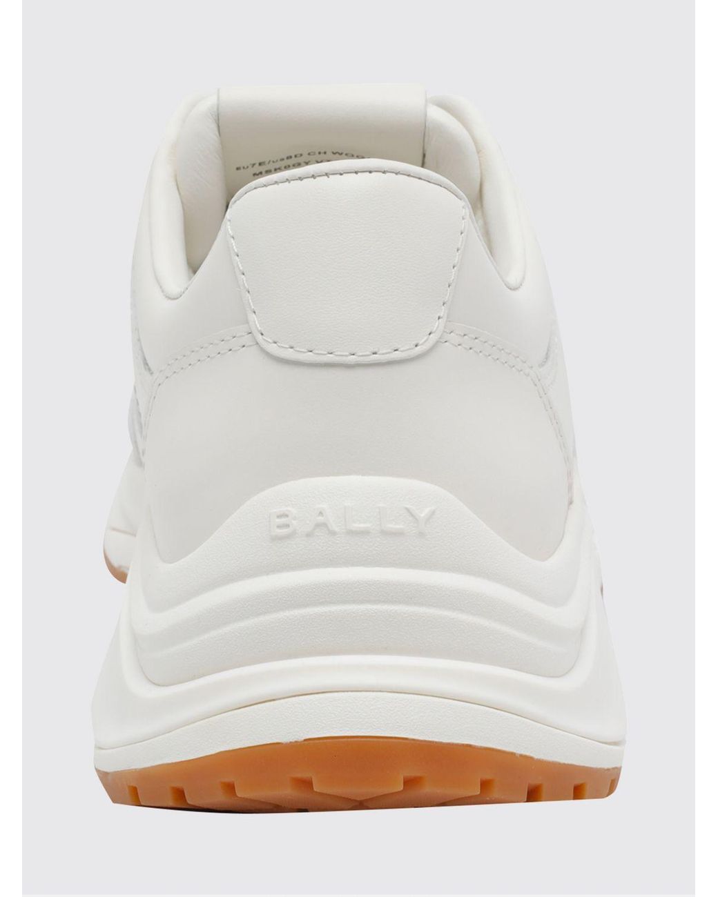Bally White Low-Top Calf Leather Sneakers With Striped Detail And Chunky Sole for men