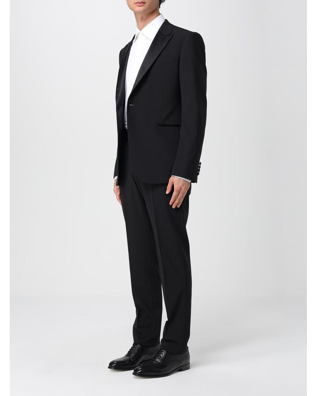 Emporio Armani Black Single-Breasted Suit for men