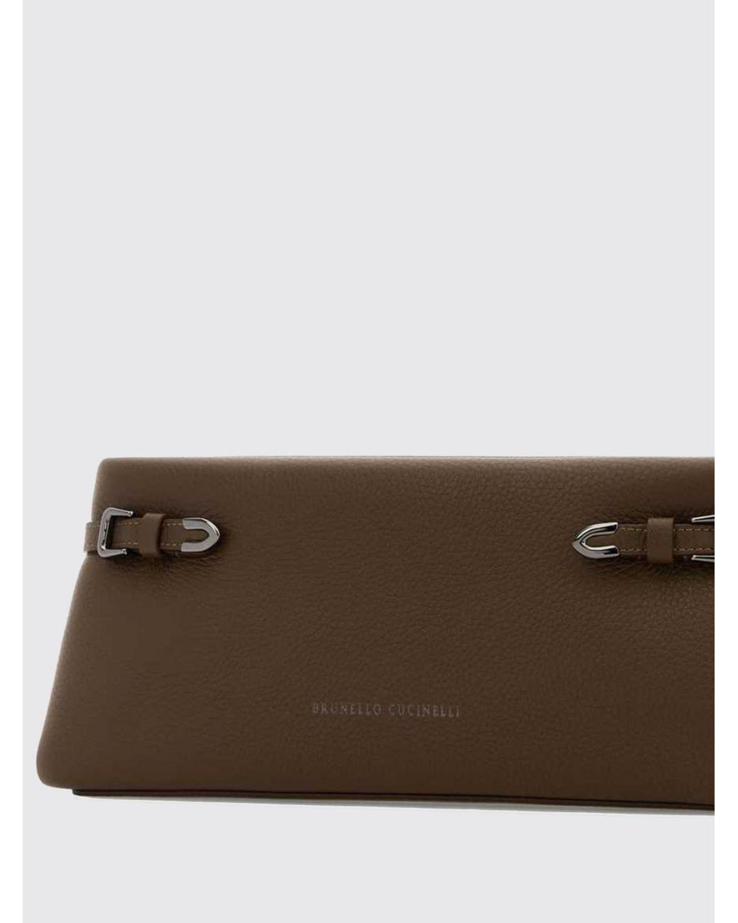 Brunello Cucinelli Brown Clutch