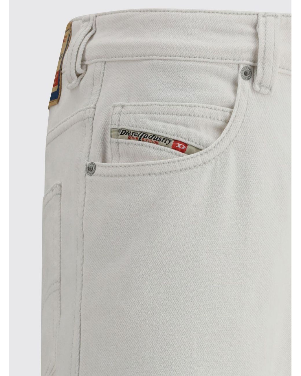 DIESEL White 5-Pocket Jeans for men