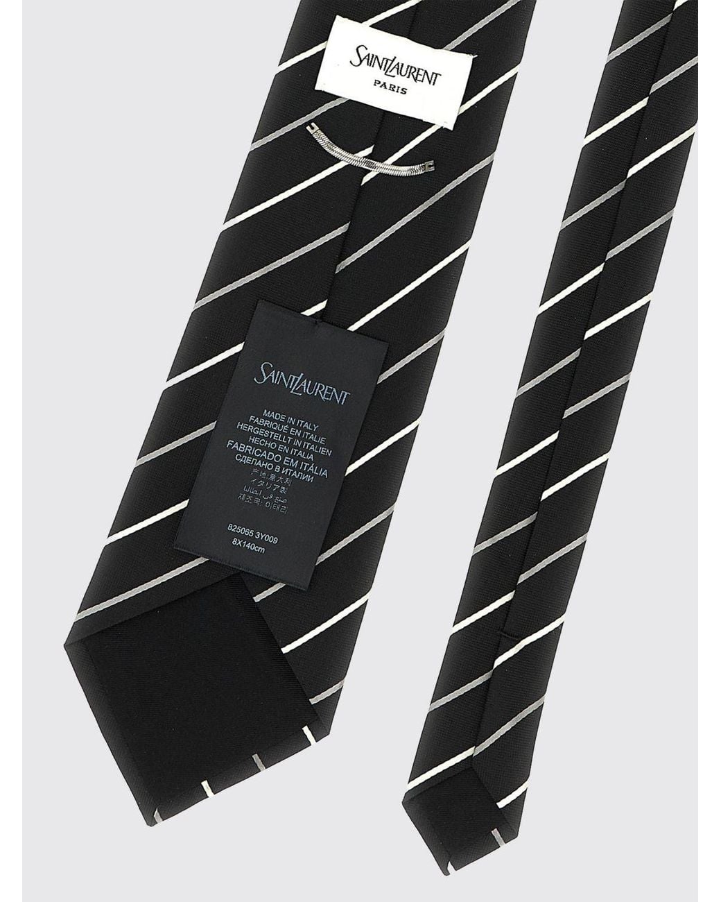 Cravatta Classica di Saint Laurent in White da Uomo